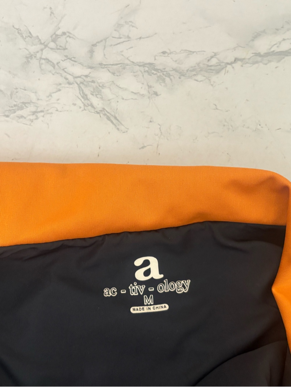 Activ-ology Womens M Blue Orange Full Zip Windbreaker Track Jacket Colorblock - Picture 5 of 6